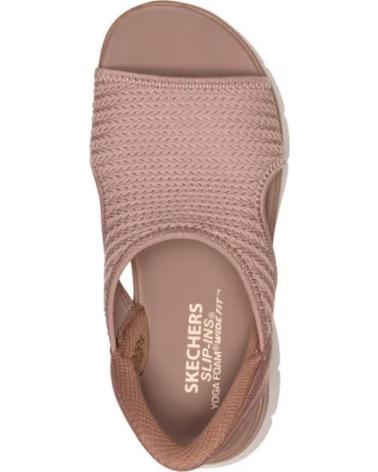 SKECHERS SANDALIAS PLANAS MUJER SUMMITS - SWEETLY EVOLVED MARRON MARRóN