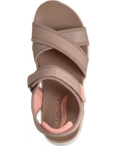 SKECHERS SANDALIAS ARCH FIT 2 0 SANDAL FEELIN BRIGHT TAUPE CORAL 1640 GRIS