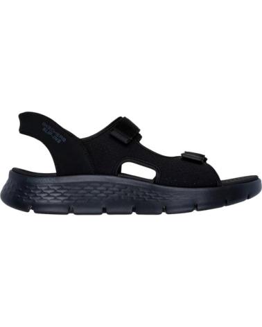 SKECHERS SANDALIAS GO WALK FLEX SANDAL EASY ENTRY 229210-BKLKM NEGRO