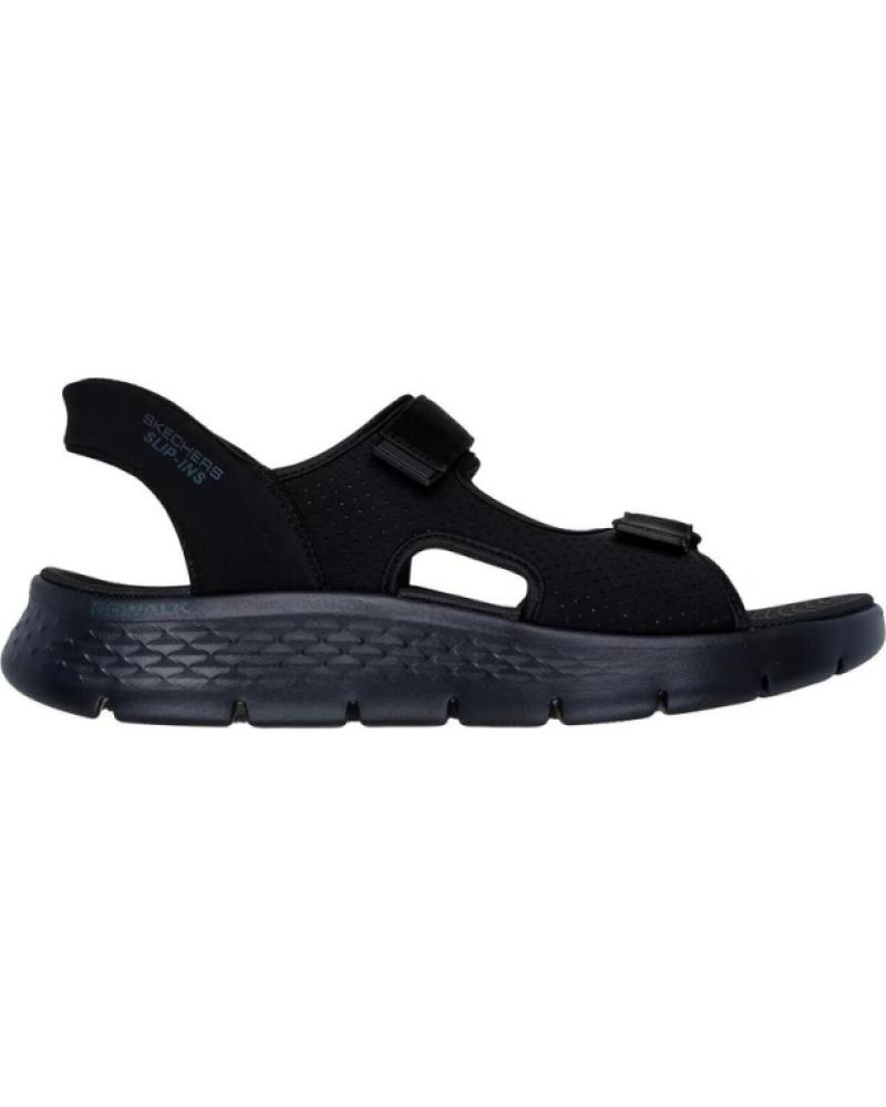 SKECHERS SANDALIAS GO WALK FLEX SANDAL EASY ENTRY 229210-BKLKM NEGRO