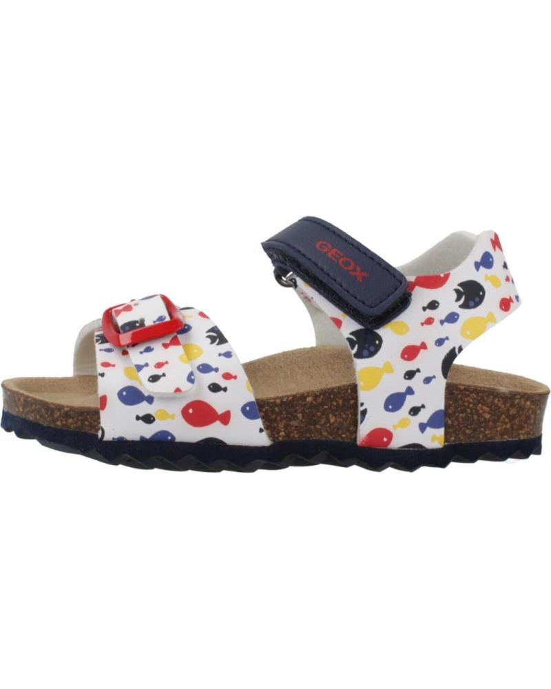 GEOX SANDALIAS NINO MODELO B SANDAL CHALKI BOY COLOR BLANCO C0050