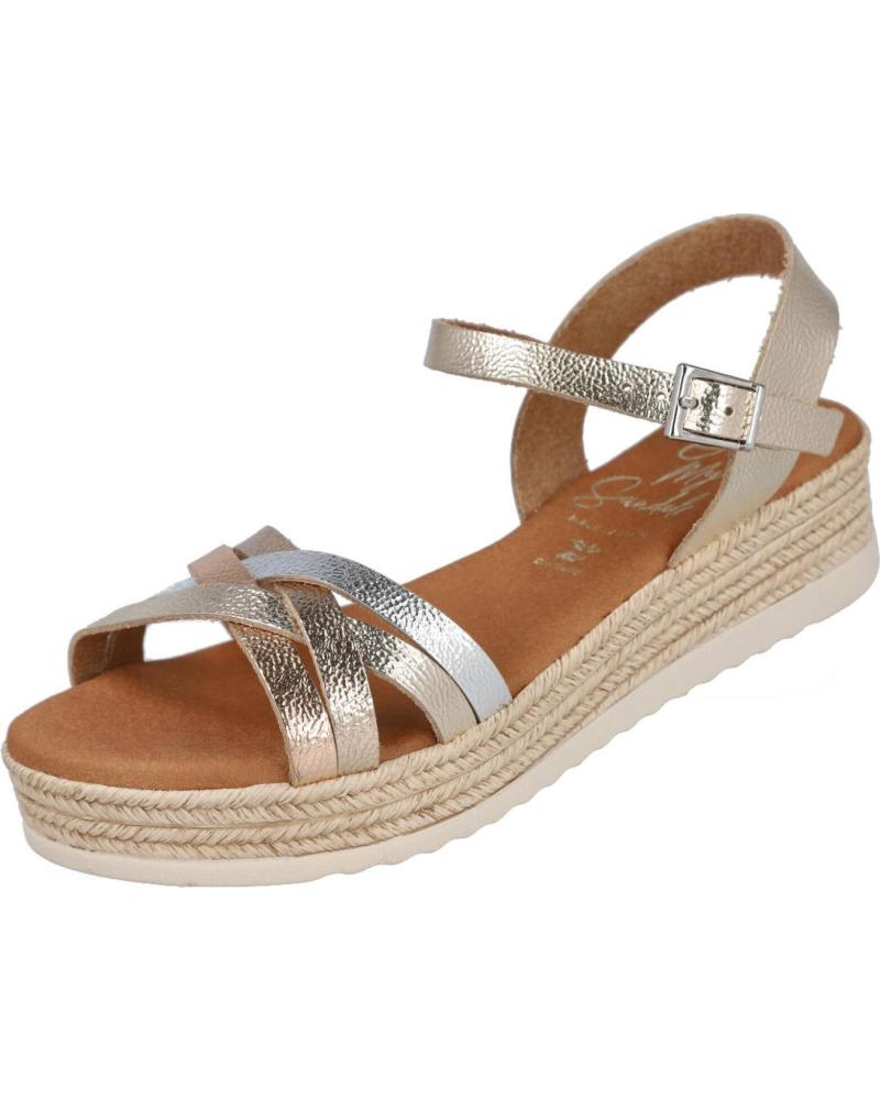 OH MY SANDALS SANDALIAS PLANAS COMBINADAS 6010 CHAMPAGNE