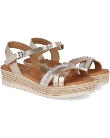 OH MY SANDALS SANDALIAS PLANAS COMBINADAS 6010 CHAMPAGNE