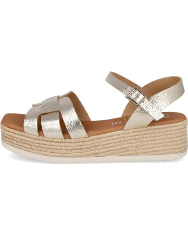 OH MY SANDALS SANDALIAS DE PLATAFORMA 6021 CON CIERRE DE HEBILLA CHAMPAGNE