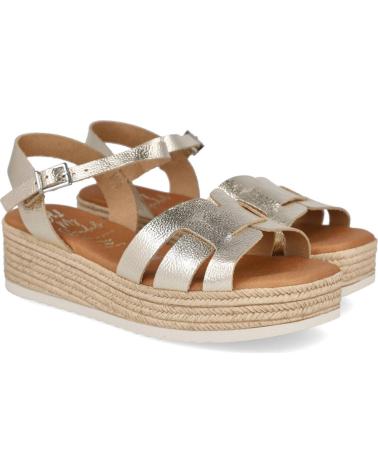 OH MY SANDALS SANDALIAS DE PLATAFORMA 6021 CON CIERRE DE HEBILLA CHAMPAGNE