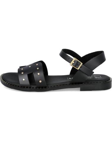 OH MY SANDALS OH MY SANDALS 5841 SANDALIAS PLANAS CON TACHAS NEGRO