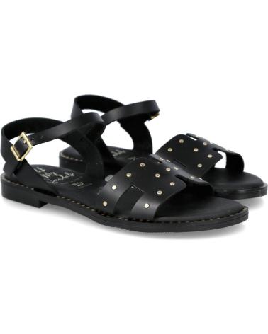 OH MY SANDALS OH MY SANDALS 5841 SANDALIAS PLANAS CON TACHAS NEGRO