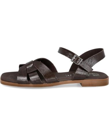 OH MY SANDALS SANDALIAS PLANAS PIEL 5813 MARRON
