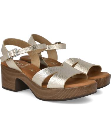OH MY SANDALS OH MY SANDALS 5921 SANDALIAS DE TACÓN BAJO Y PLATAFORMA CHAMPAGNE