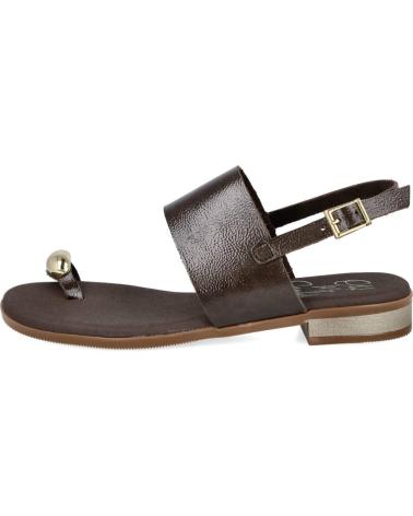 OH MY SANDALS SANDALIAS PLANAS OH MY SANDALS 5862 CON DETALLE DE ANILLO MARRON