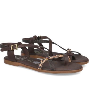 OH MY SANDALS SANDALIAS PLANAS OH MY SANDALS 5807 COMBINADAS ANIMAL PRINT LEOPARDO