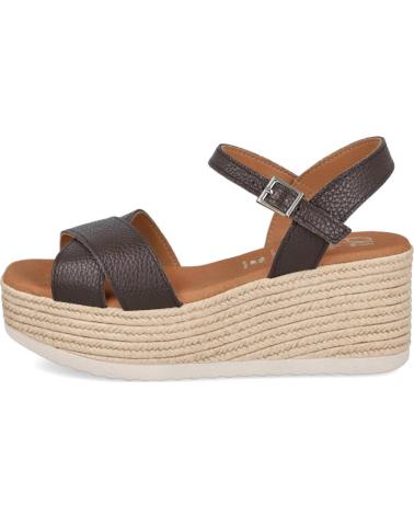 OH MY SANDALS OH MY SANDALS 6032 SANDALIAS DE CUÑA CON TIRAS CRUZADAS MARRON