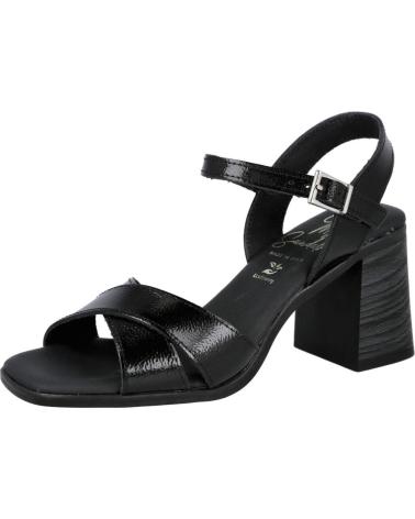 OH MY SANDALS SANDALIAS 5908 CRUZADAS DE TACÓN ALTO NEGR0