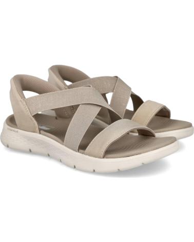 SKECHERS SANDALIA SLIP-INS GO WALK FLEX 141489 TAUPE