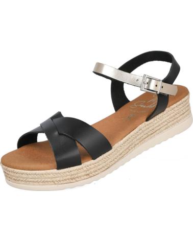 OH MY SANDALS OH MY SANDALS 5693 SANDALIAS CON PLATAFORMA Y CIERRE DE HEBILLA NEGR0