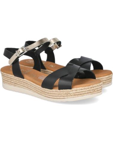 OH MY SANDALS OH MY SANDALS 5693 SANDALIAS CON PLATAFORMA Y CIERRE DE HEBILLA NEGR0