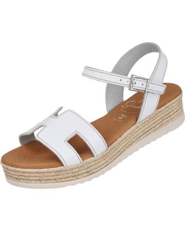 OH MY SANDALS SANDALIAS 6011 CON PLATAFORMA DE YUTE BLANCO