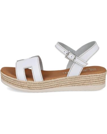 OH MY SANDALS SANDALIAS 6011 CON PLATAFORMA DE YUTE BLANCO