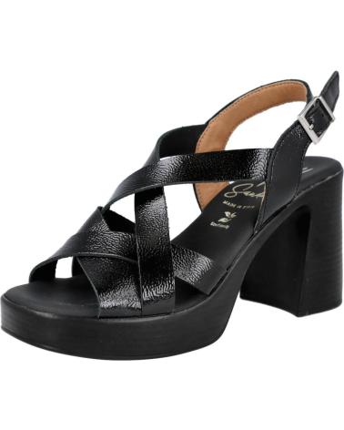 OH MY SANDALS SANDALIAS DE TACÓN Y PLATAFORMA 5938 NEGRO