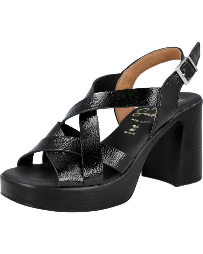 OH MY SANDALS SANDALIAS DE TACÓN Y PLATAFORMA 5938 NEGRO