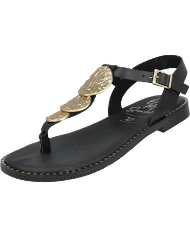 OH MY SANDALS SANDALIA ESCLAVA OH MY SANDALS 5848 CON ADORNOS METÁLICOS NEGRO