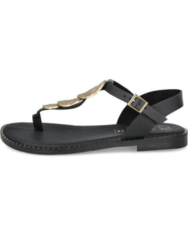 OH MY SANDALS SANDALIA ESCLAVA OH MY SANDALS 5848 CON ADORNOS METÁLICOS NEGRO