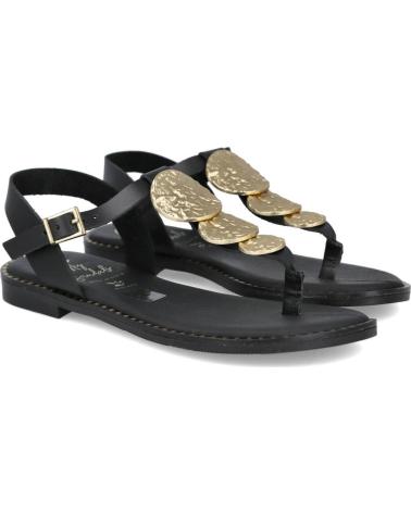 OH MY SANDALS SANDALIA ESCLAVA OH MY SANDALS 5848 CON ADORNOS METÁLICOS NEGRO