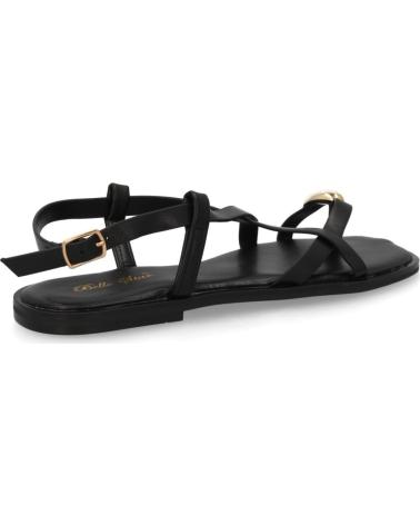 SPORT3PUNTO0 SANDALIA PLANA CON TIRAS ENTRELAZADAS Y DETALLE CENTRAL VARIOS COLORES