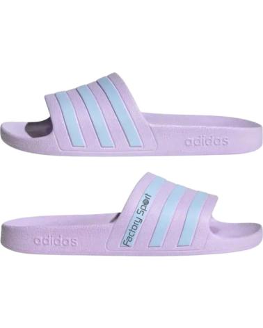 ADIDAS ADILETTE AQUA CHANCLA PALA PARA MUJER - 38 MALVA-AZUL