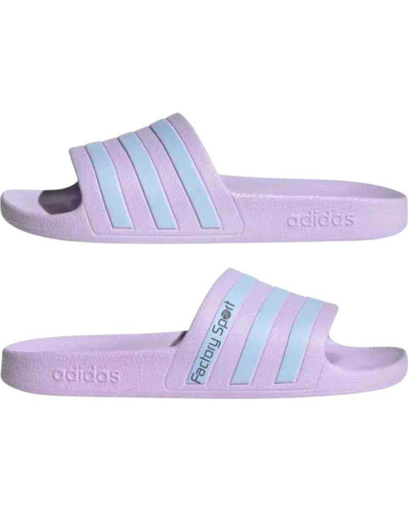 ADIDAS ADILETTE AQUA CHANCLA PALA PARA MUJER - 38 MALVA-AZUL