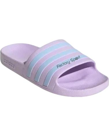 ADIDAS ADILETTE AQUA CHANCLA PALA PARA MUJER - 38 MALVA-AZUL