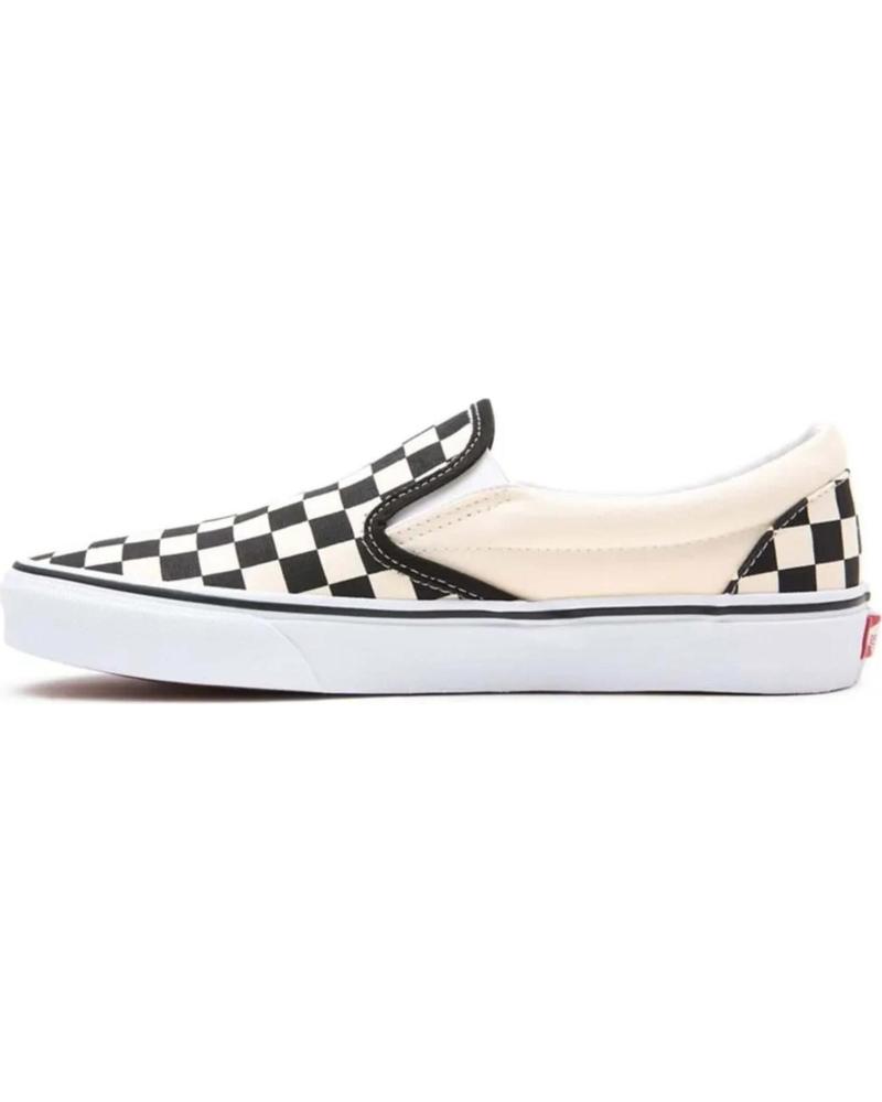 SNEAKERS SLIP-ON CHECKERBOARD WHITE
