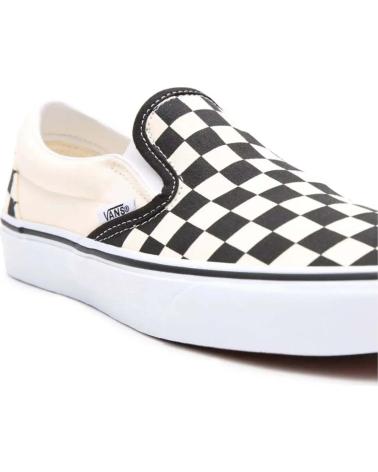 SNEAKERS SLIP-ON CHECKERBOARD WHITE