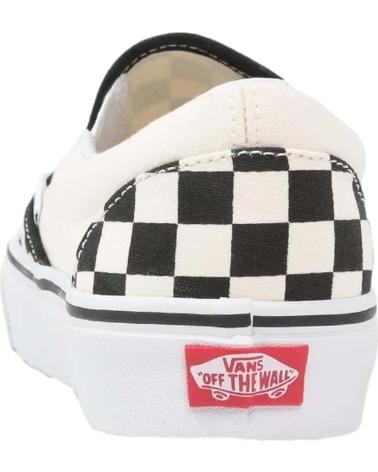 SNEAKERS SLIP-ON CHECKERBOARD WHITE