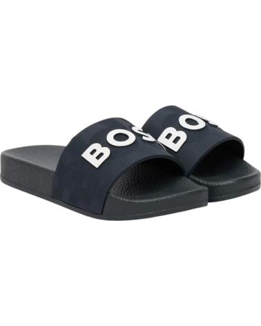 BOSS BOSS LOGO SLIDES AZUL