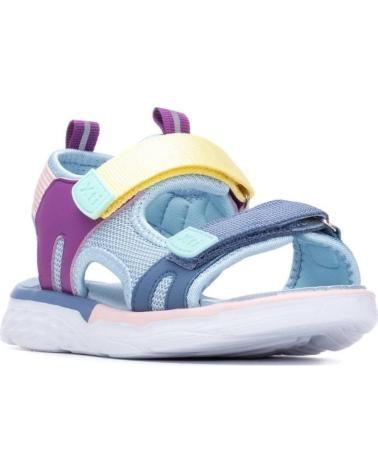 XTI SANDALIA VELCROS AZUL