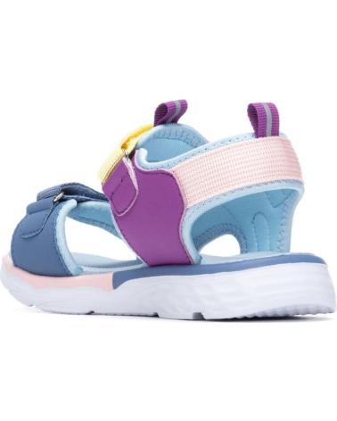 XTI SANDALIA VELCROS AZUL