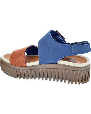 ART COMPANY SANDALIAS BRIGHTON CON PLATAFORMA DENTADA AZUL