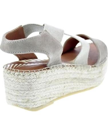 VIGUERA ALPARGATAS CON PLATAFORMA Y TIRAS CRUZADAS VITELO BEIGE