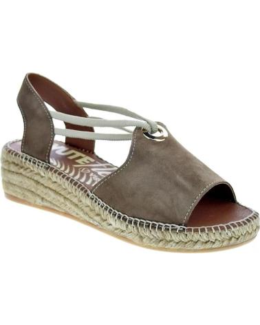 VIGUERA ZAPATOS ZAPATOS MUJER ALPARGATAS MODELO VITELO COLOR MARRON MARRóN