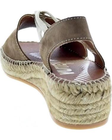 VIGUERA ZAPATOS ZAPATOS MUJER ALPARGATAS MODELO VITELO COLOR MARRON MARRóN