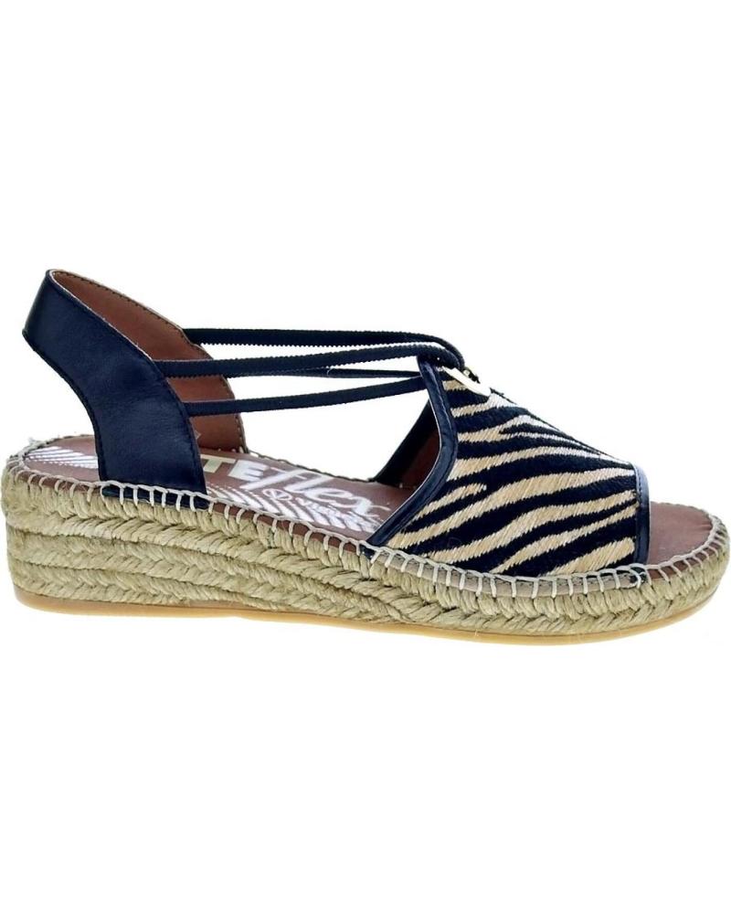 VIGUERA ZAPATOS ZAPATOS MUJER ALPARGATAS MODELO CEBRA COLOR NEGRO