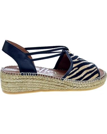 VIGUERA ZAPATOS ZAPATOS MUJER ALPARGATAS MODELO CEBRA COLOR NEGRO