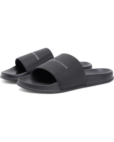 TOMMY HILFIGER SANDALIAS CORE POOL SLIDE NEGRO