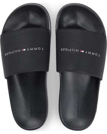TOMMY HILFIGER SANDALIAS CORE POOL SLIDE NEGRO