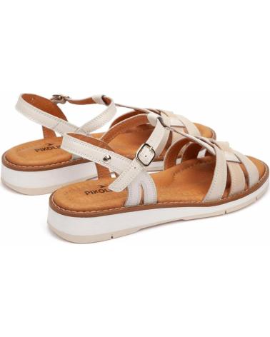PIKOLINOS SANDALIAS PLANAS MUJER W9B-0798 BEIG BEIGE