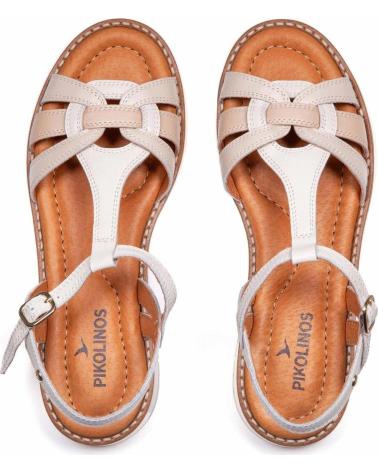 PIKOLINOS SANDALIAS PLANAS MUJER W9B-0798 BEIG BEIGE