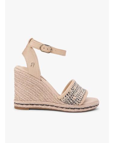 TOMMY HILFIGER TOMMY HILFIGER ALPARGATAS CON CUÑA RAFIA BEIGE