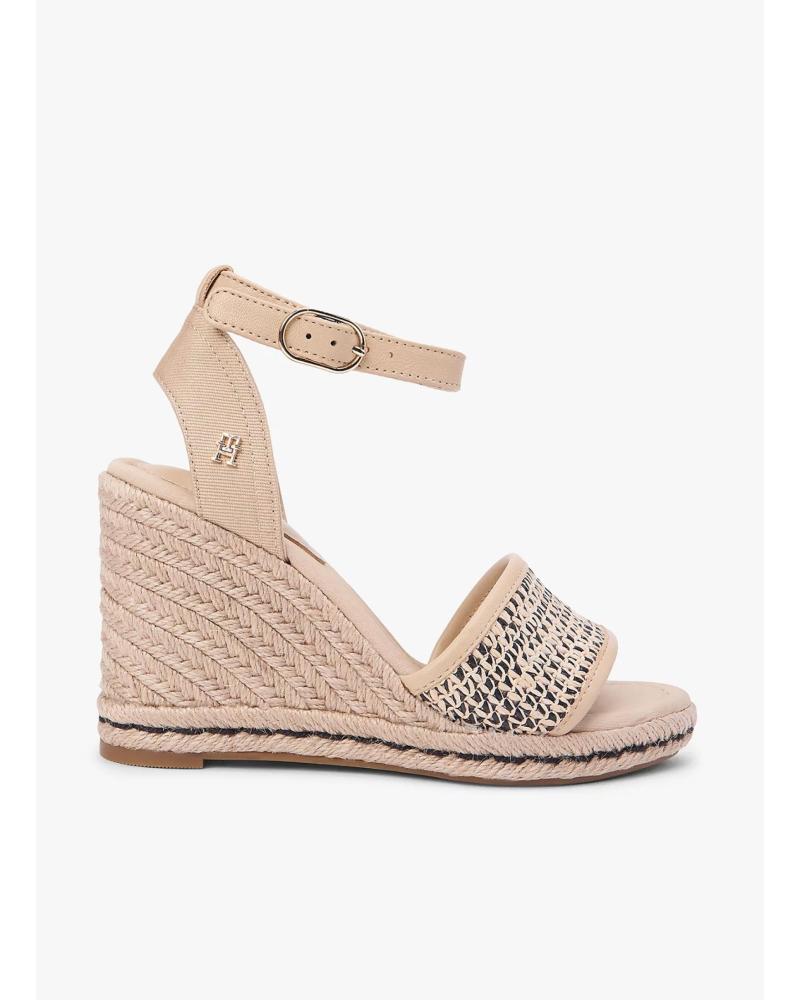 TOMMY HILFIGER TOMMY HILFIGER ALPARGATAS CON CUÑA RAFIA BEIGE