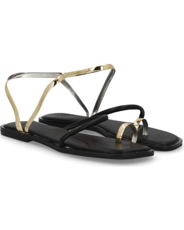 SPORT3PUNTO0 SANDALIA PLANA MINIMALISTA GZ-2A014 CON TIRAS METÁLICAS VARIOS COLORES